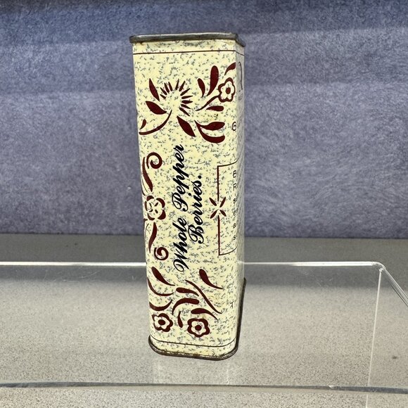 Vintage Rawleigh Whole Pepper Berries Tin • Mid Century Spice Tin • 1950s Kitche - Picture 4 of 8